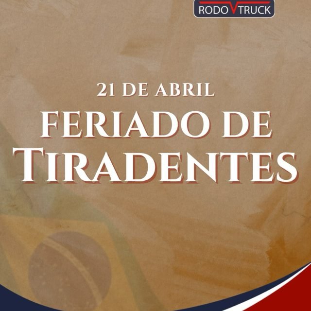 Neste 21 de abril, celebramos Tiradentes e a força de quem não para de lutar pelo nosso país. Assim como ele, a RodoVTruck acredita na liberdade de seguir em frente com segurança e eficiência nas estradas.

Aproveite o feriado para planejar sua próxima rota com quem entende do assunto!

Quer rodar com mais tranquilidade? Clique no link da bio e conheça nossas soluções!

#RodoTruck #Tiradentes #TransporteRodoviario #LogisticaBrasil #Caminhoneiro