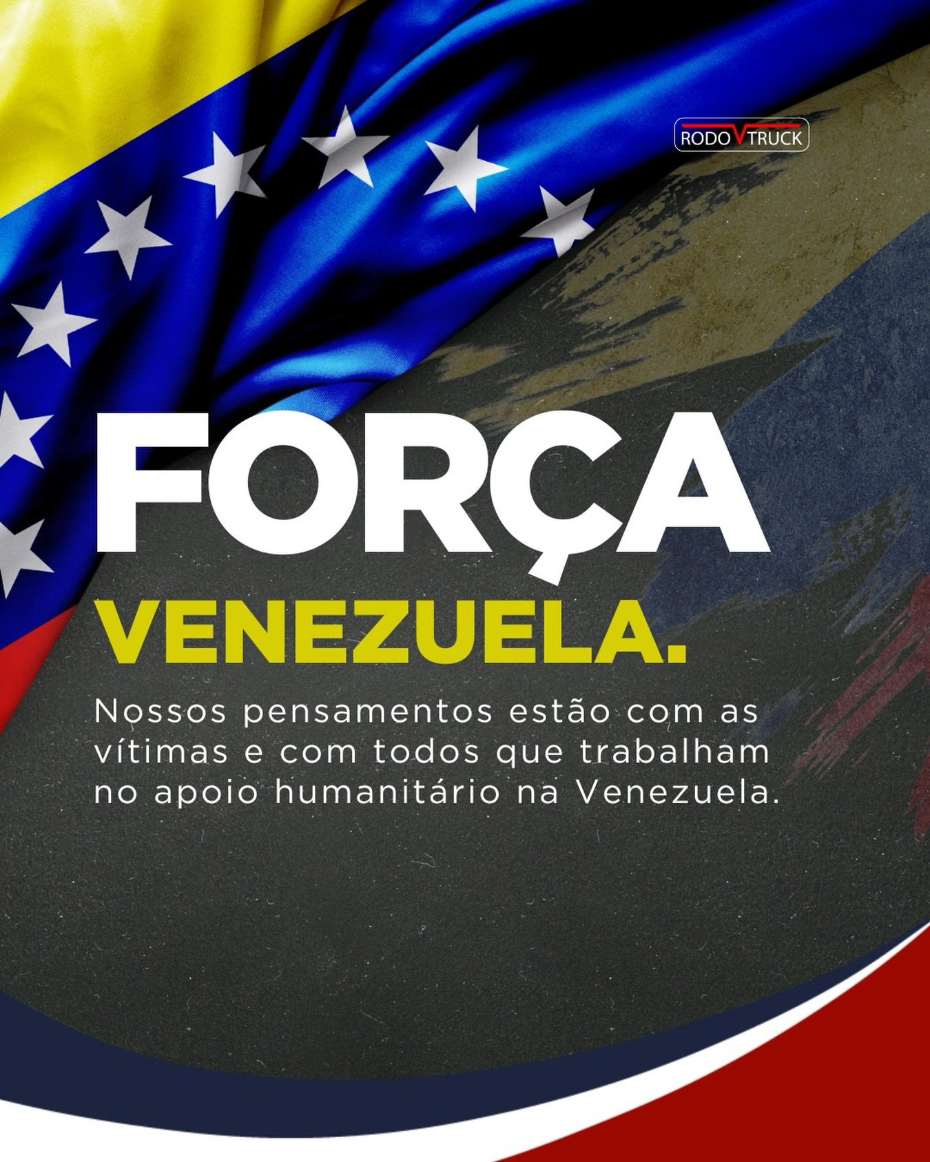 Força, Venezuela.

Nós, da Rodovtruck, manifestamos nossa profunda solidariedade ao povo venezuelano diante do trágico terremoto que atingiu o país. 

Nossos pensamentos estão com as vítimas, suas famílias e com todas as equipes de resgate, médicos e motoristas que estão trabalhando incansavelmente nas estradas e cidades para levar ajuda humanitária neste momento tão difícil.

Que a força e a união guiem a reconstrução do país. 

Toda a nossa solidariedade.

#Solidariedade #ForçaVenezuela #Venezuela #Rodovtruck