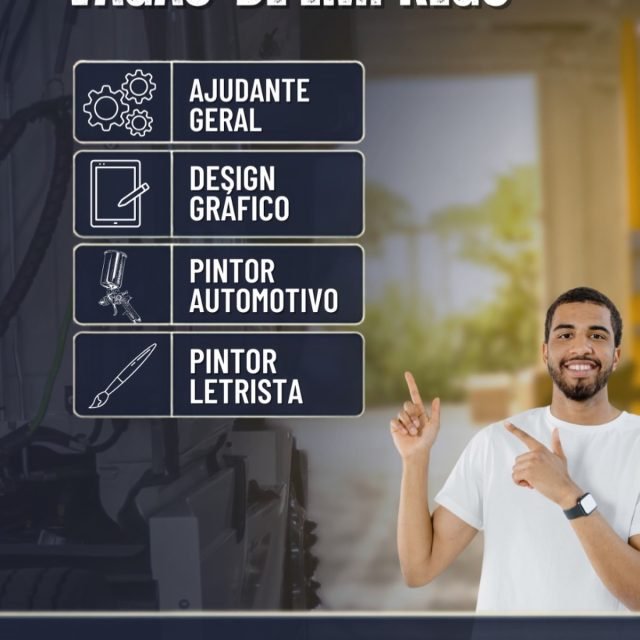 Se você é um profissional detalhista, busca um ambiente dinâmico, valoriza o trabalho em equipe e quer crescer profissionalmente em uma empresa que é referência em implementos rodoviários, o seu lugar é aqui com a gente!

Estamos contratando para o nosso Setor Operacional:

Ajudante Geral
Design Gráfico
Pintor automotivo
Pintor Letrista

Não perca essa oportunidade de fazer parte da nossa equipe!

Como se candidatar? Envie o seu currículo atualizado diretamente para o e-mail: comercial@rodovtruck.com.br.

Marque aqui nos comentários aquele seu amigo que é fera em uma dessas áreas e está procurando uma grande oportunidade no trecho!

#AjudanteGeral #DesignGráfico #PintorAutomotivo #PintorLetrista #RodoVTruck