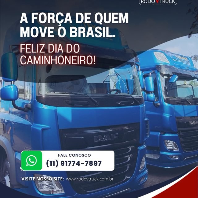 A gente sabe o quanto pesa a saudade de casa e o valor de cada quilômetro rodado. 

Neste Dia do Caminhoneiro, nossa homenagem vai para você, que encara noites em claro e estradas infinitas com o peito cheio de coragem para garantir o sustento da família e o futuro do país.

Para nós da Rodovtruck, cuidar da estrutura do seu bruto é muito mais do que manutenção: é garantir que você vá com segurança e volte bem para quem te espera. 

Parabéns pelo seu dia, caminhoneiro! 

Que Deus abençoe cada viagem. 

Tamo junto na rodovia! 

Conte sempre com a nossa equipe. 

WhatsApp: (11) 91774-7897

www.rodovtruck.com.br

#CaminhoneirosDoBrasil #DiaDoCaminhoneiro #Estrada #ImplementosRodoviarios #RodoVTruck