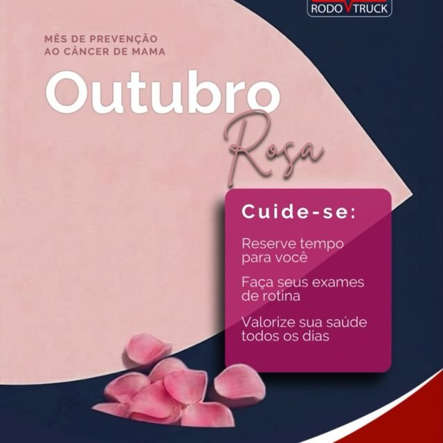 Quem roda pelas estradas sabe que a atenção aos detalhes e a manutenção preventiva salvam vidas. Com a nossa saúde, o cuidado precisa ser exatamente o mesmo! 

Neste Outubro Rosa, a RodovTruck veste a camisa da conscientização sobre o câncer de mama. Assim como cuidamos de cada veículo para garantir uma jornada segura, incentivamos cada mulher a cuidar do seu bem mais precioso: a vida.

A prevenção é o melhor caminho: 

Faça seus exames de rotina regularmente.
Reserve um tempo na agenda para cuidar de você.
Incentive as mulheres da sua vida a se cuidarem.

Valorize sua saúde todos os dias. 

A prevenção não pode esperar! 

#CuideSe #OutubroRosa #PrevençãoAoCâncerDeMama #RodoVTruck #SaúdeFeminina